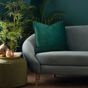 Clara Cotton Velvet Square Cushion