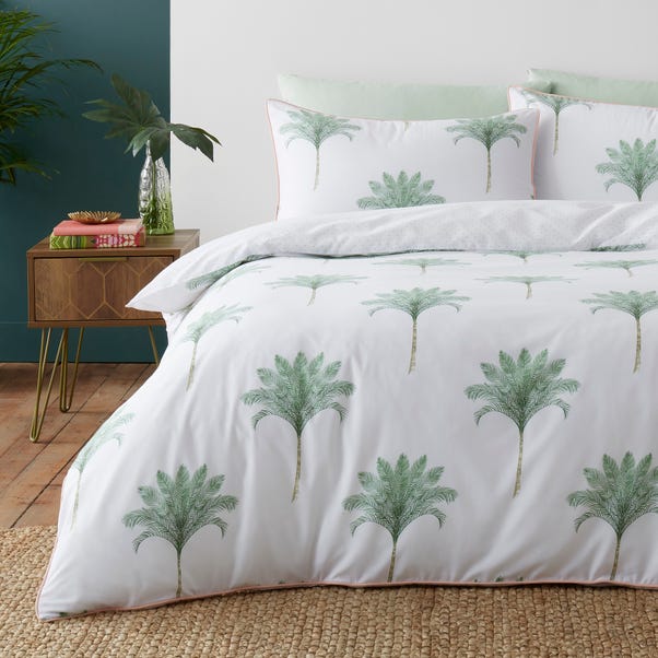 Palma Green Reversible Duvet Cover And, Palm Duvet Cover Set