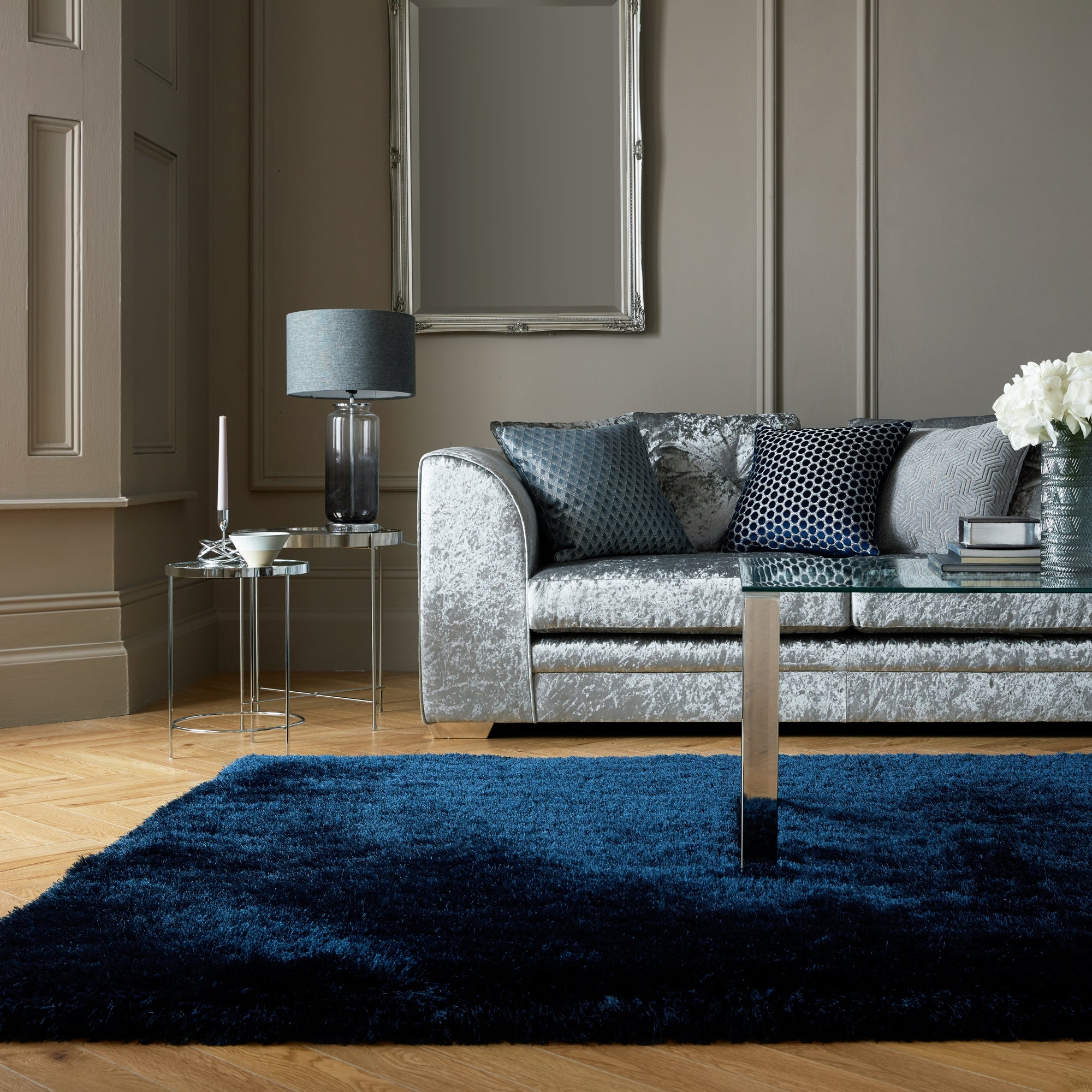 Jewel Shaggy Rug | Dunelm