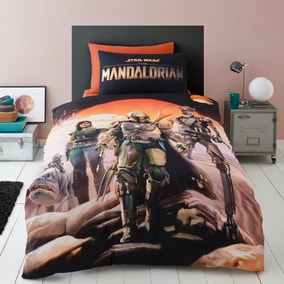 Star Wars Mandalorian 100% Cotton Duvet Cover and Pillowcase Set