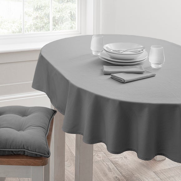 Isabelle Oval Tablecloth Dunelm   30715707 