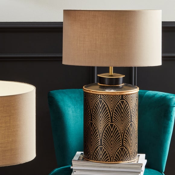 Pacific Lifestyle Deco Geo Table Lamp Black