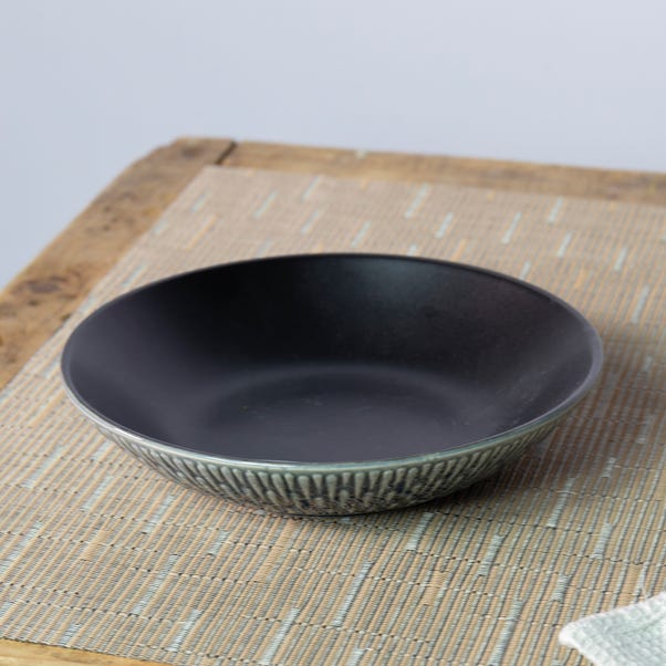 Zen Navy Stoneware Pasta Bowl image 1 of 1