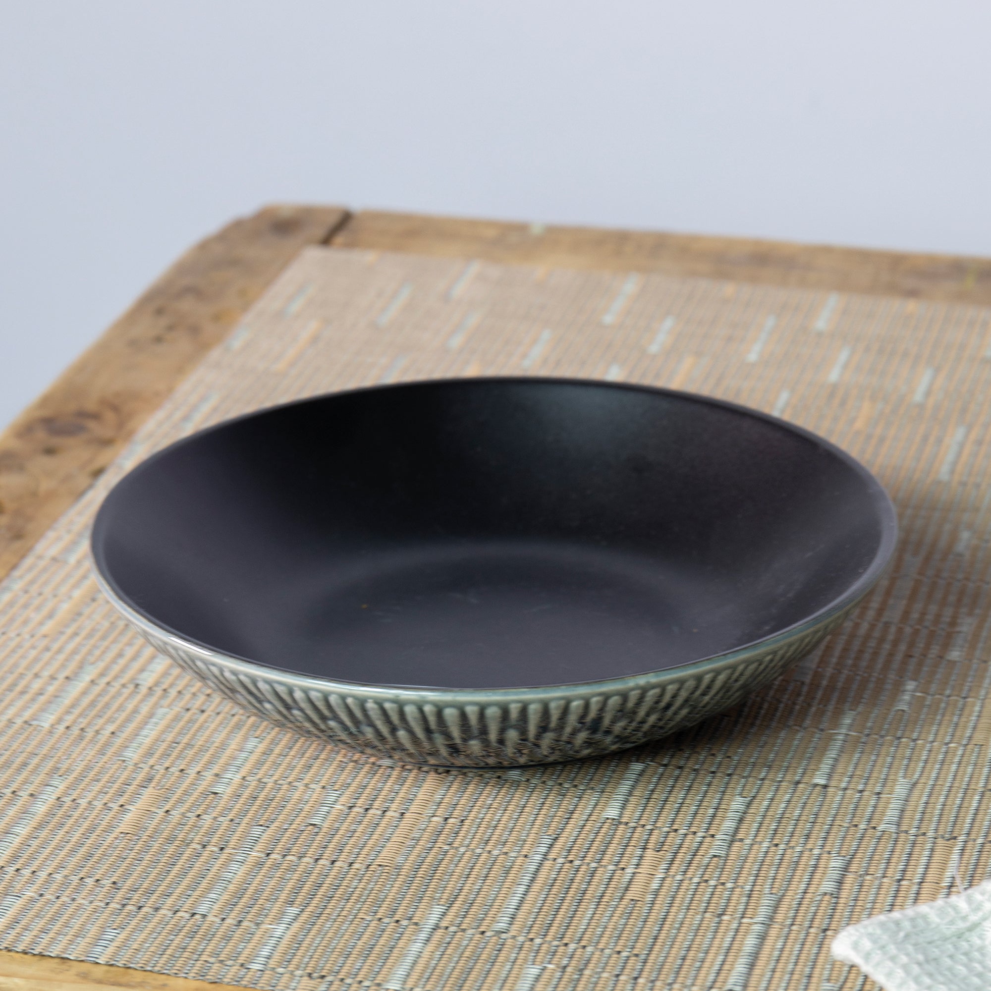 Zen Navy Stoneware Pasta Bowl