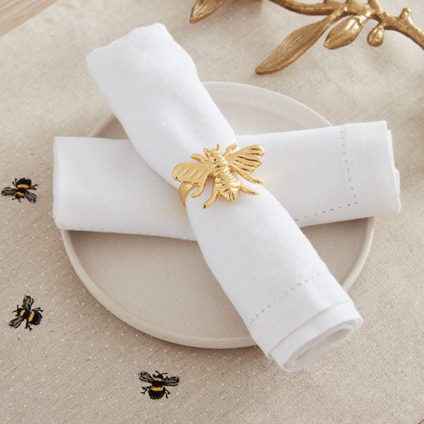 Set of 2 Bee Napkin Rings image 1 of 1