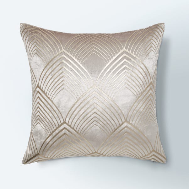 Geo Silver Foil Cushion image 1 of 6