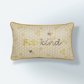Bee Kind Cushion Natural
