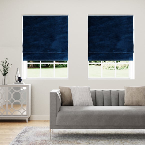 Isla Midnight Roman Blind Dunelm