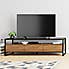 Dillon Oak Extra Wide TV Stand Wood (Brown)