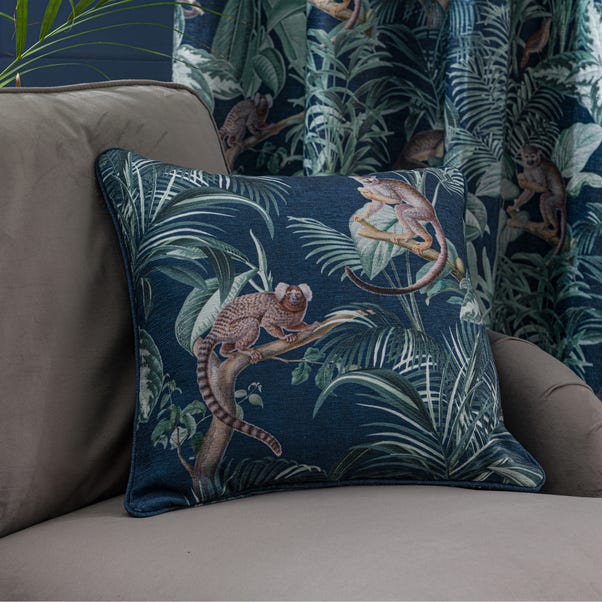 Jungle Luxe Cushion Navy undefined