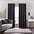 Chenille Ogee Navy Eyelet Curtains  undefined
