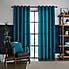 Elements Boucle with Recycled Yarn Kingfisher Eyelet Curtains  undefined
