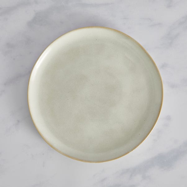 Amalfi Reactive Glaze Stoneware Side Plate, White image 1 of 2