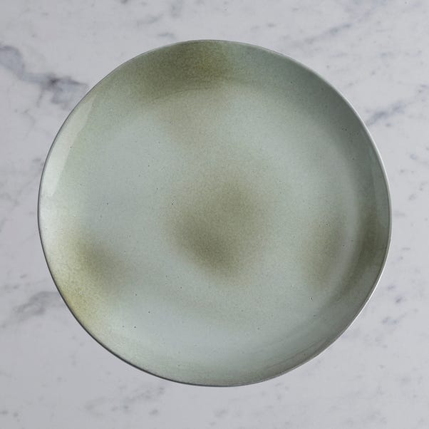 Amalfi Reactive Glaze Stoneware Dinner Plate, Sage image 1 of 3