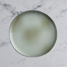 Amalfi Reactive Glaze Stoneware Side Plate, Sage