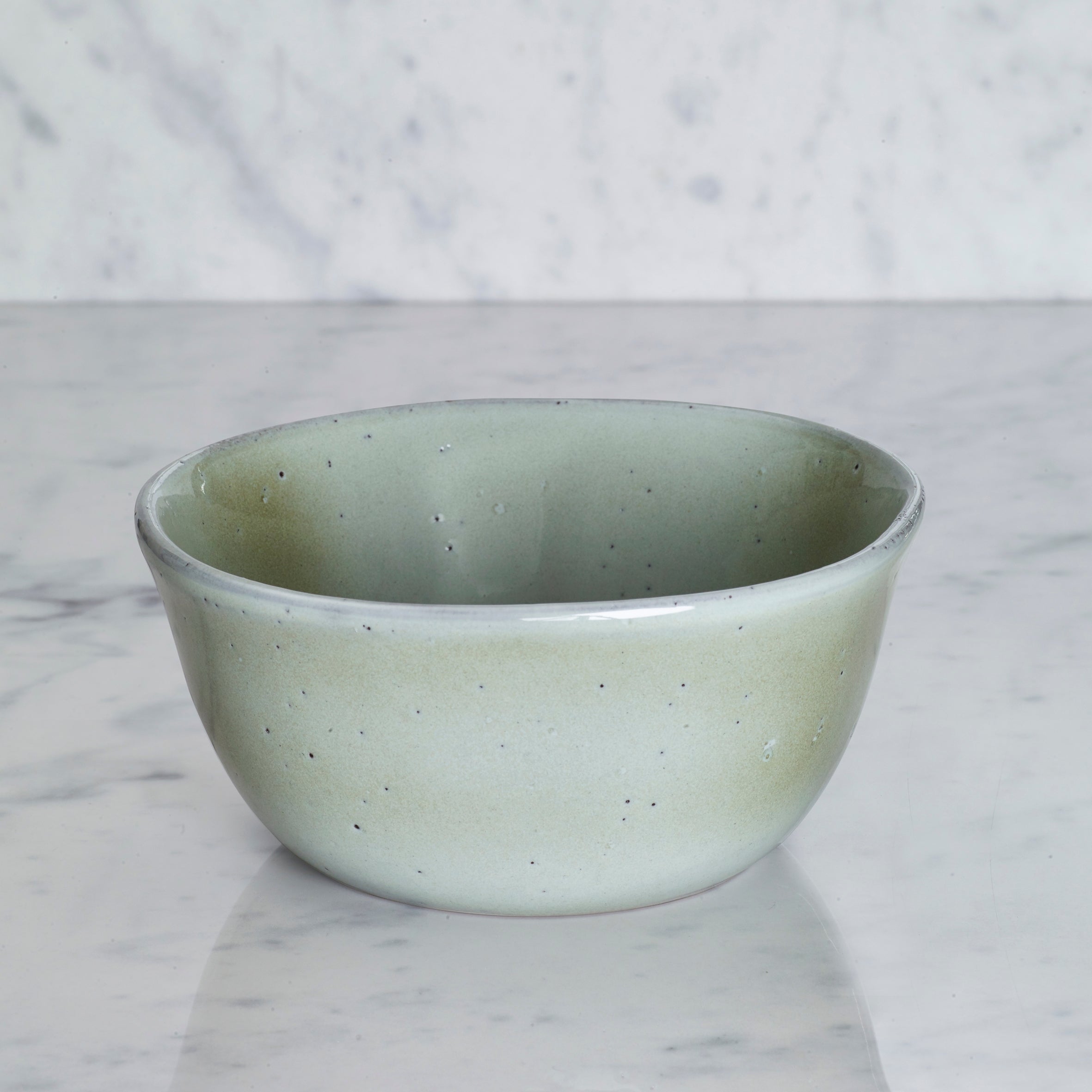 Amalfi Reactive Glaze Stoneware Cereal Bowl, Sage