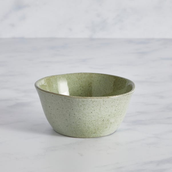 Amalfi Reactive Glaze Stoneware Dip Bowl, Sage image 1 of 2