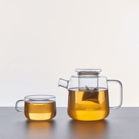 Glass Teapot 800ml with 300ml Teacup