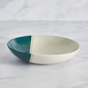 Elements Dipped Pasta Bowl Teal