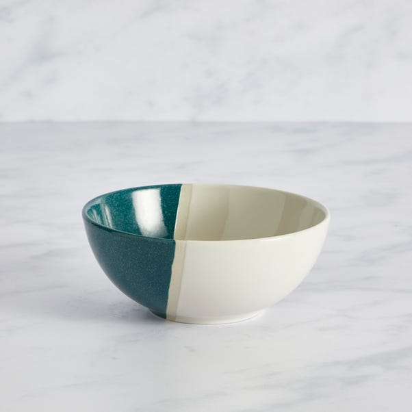Elements Dipped Teal Cereal Bowl image 1 of 2