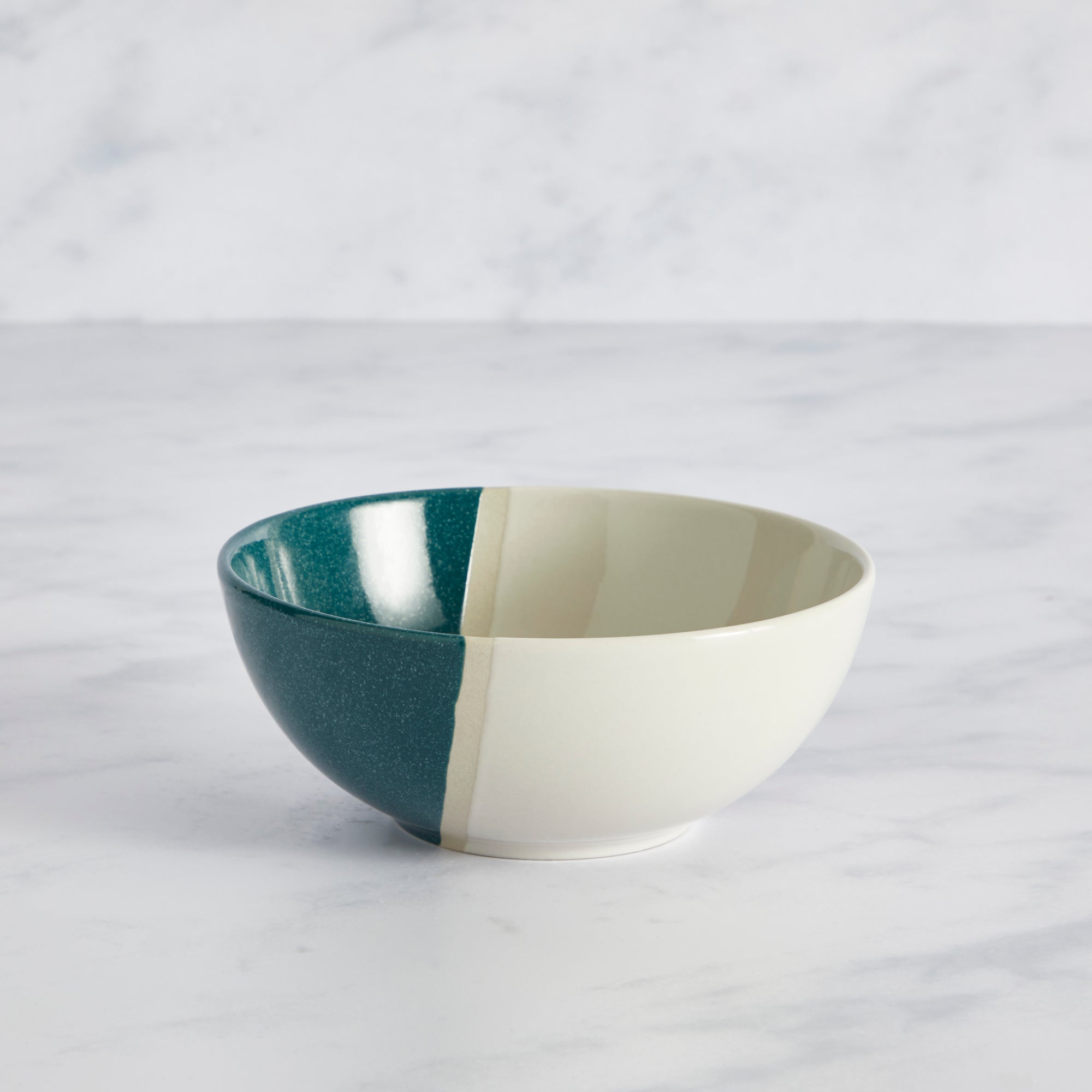 Elements Dipped Teal Cereal Bowl Bluewhite