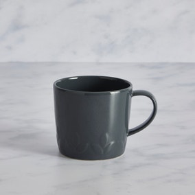VETE Embossed Mug Charcoal