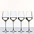 Set of 4 Connoisseur Crystal Glass White Wine Glasses Clear