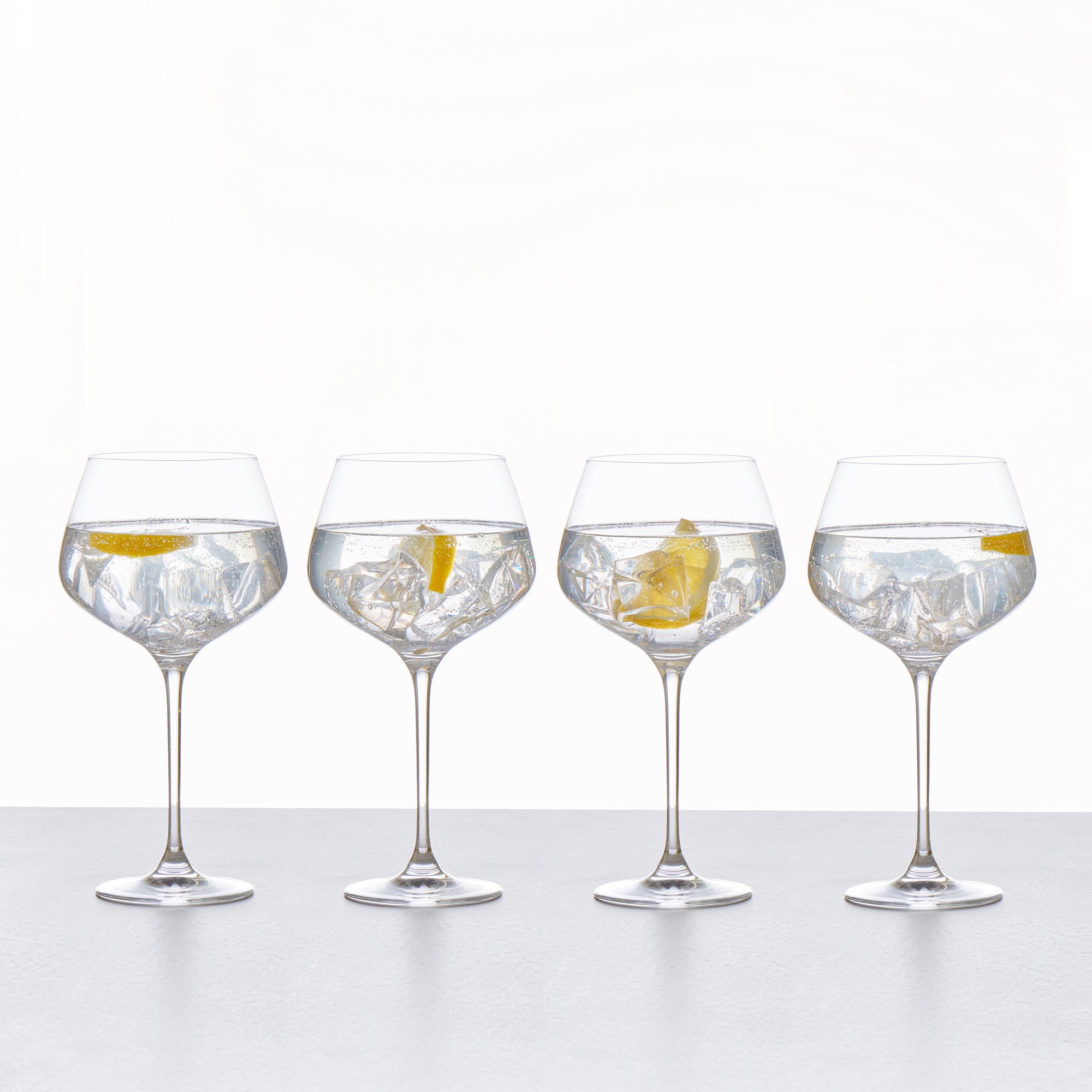 Set of 4 Connoisseur Crystal Glass Gin Glasses