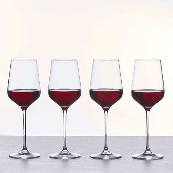 Set of 4 Connoisseur Crystal Glass Red Wine Glasses image 1 of 1