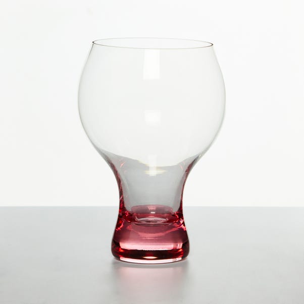 Red Chunky Gin Glass Red
