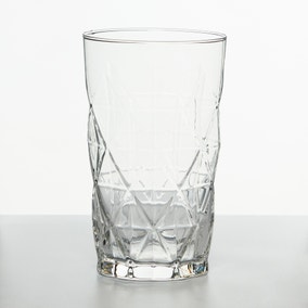 Faceted Highball Glass