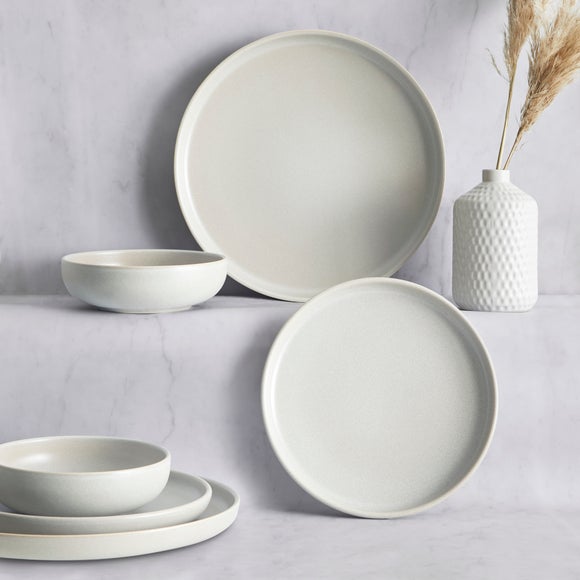 Urban Cream 12 Piece Dinner Set Dunelm