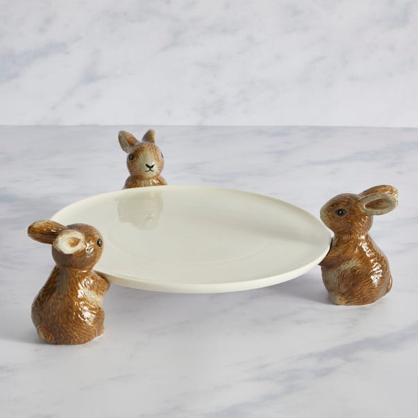Homestead Rabbit Cake Plate image 1 of 2