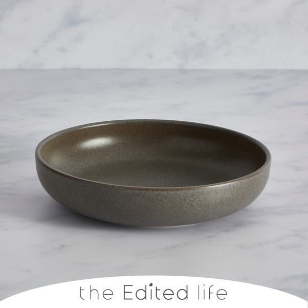 Urban Charcoal Stoneware Pasta Bowl image 1 of 3