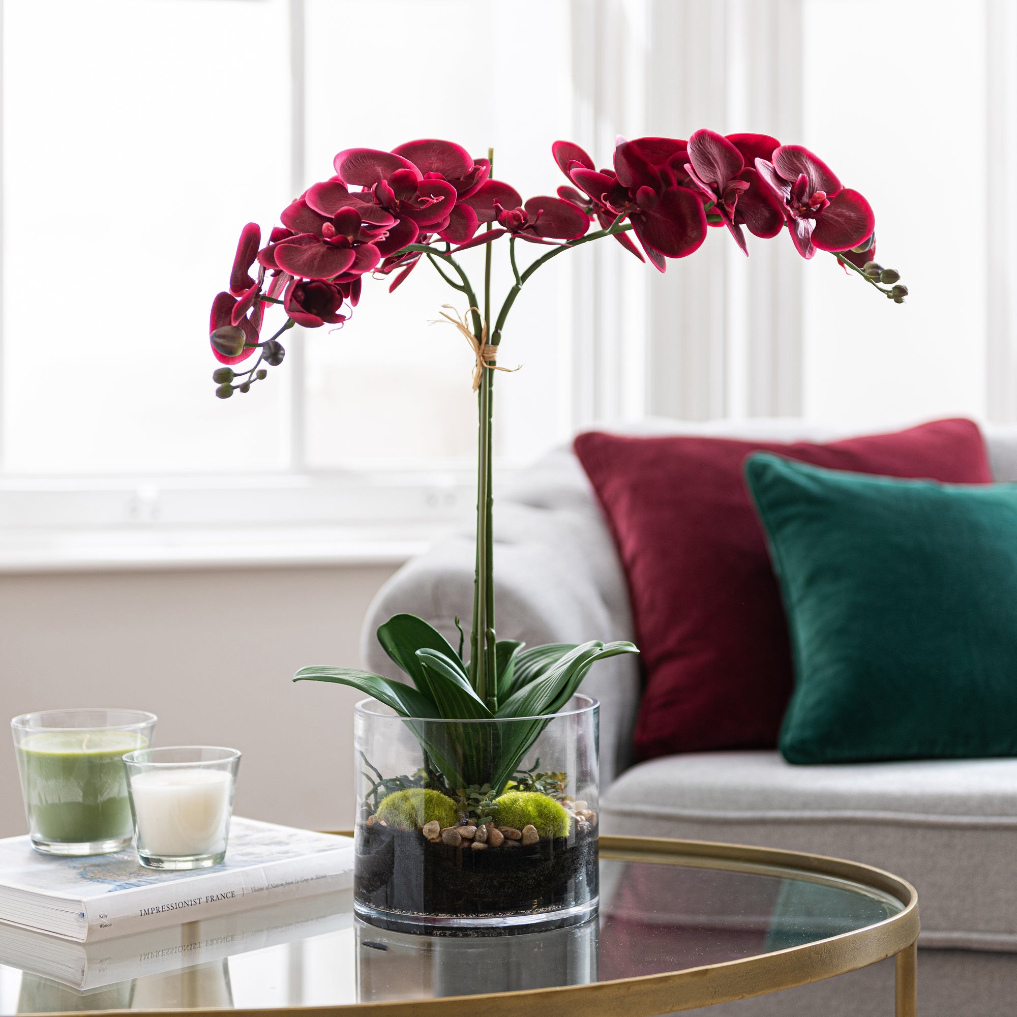 oxiderer Grundig turnering Dorma Artificial Orchid in Vase 57cm | Dunelm