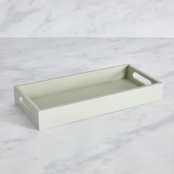 Grey on sale wooden tray