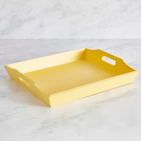 Painted Wooden Tray Lemon