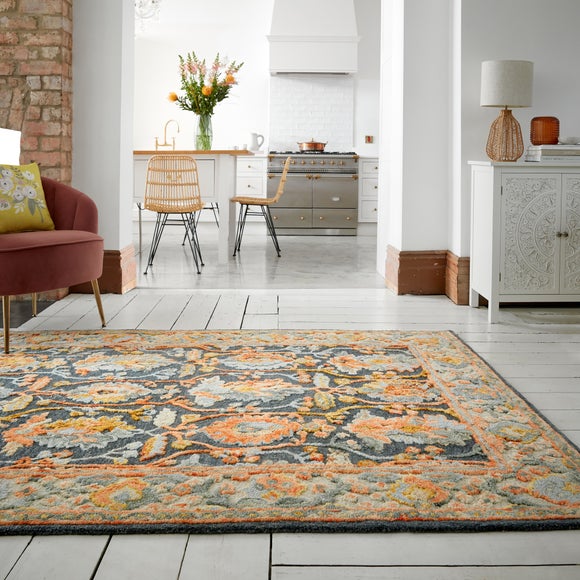 Orange Stitch Regular Dunelm Carpets Promising Duplication Velvet   30718330 