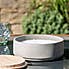 Elements Slate Outdoor Citronella Candle with Wooden Lid  Light Grey