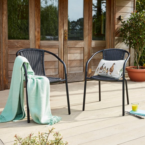 Rattan Bistro Chair | Dunelm