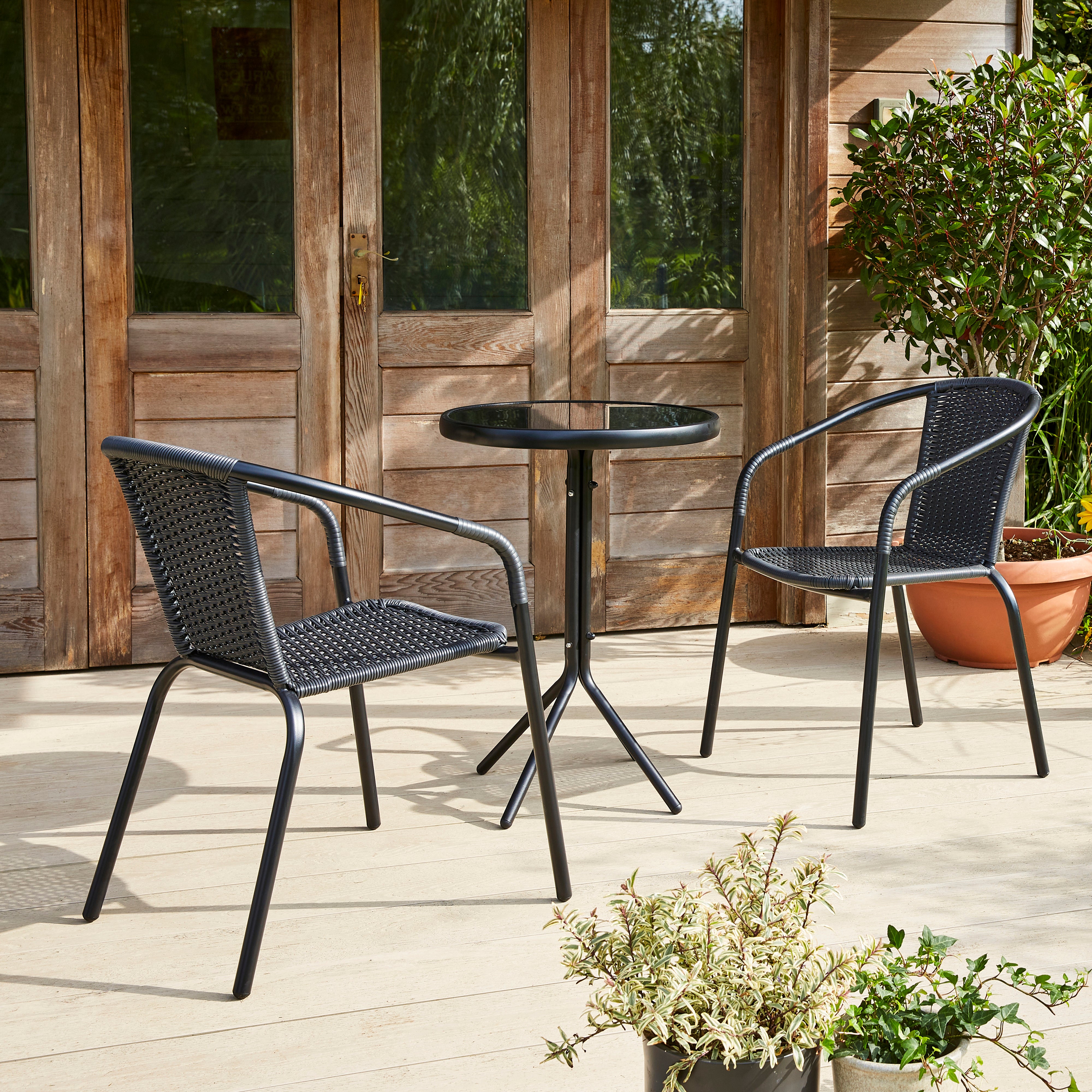 Rattan Bistro Chair | Dunelm