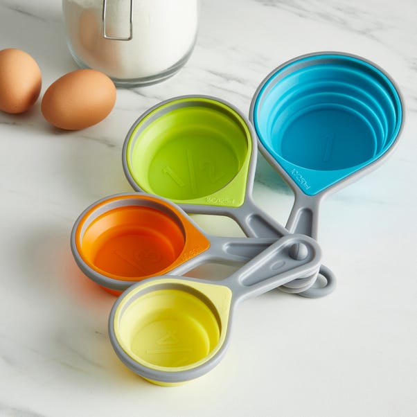 Handy Kitchen Collapsible Measuring Cups MultiColoured