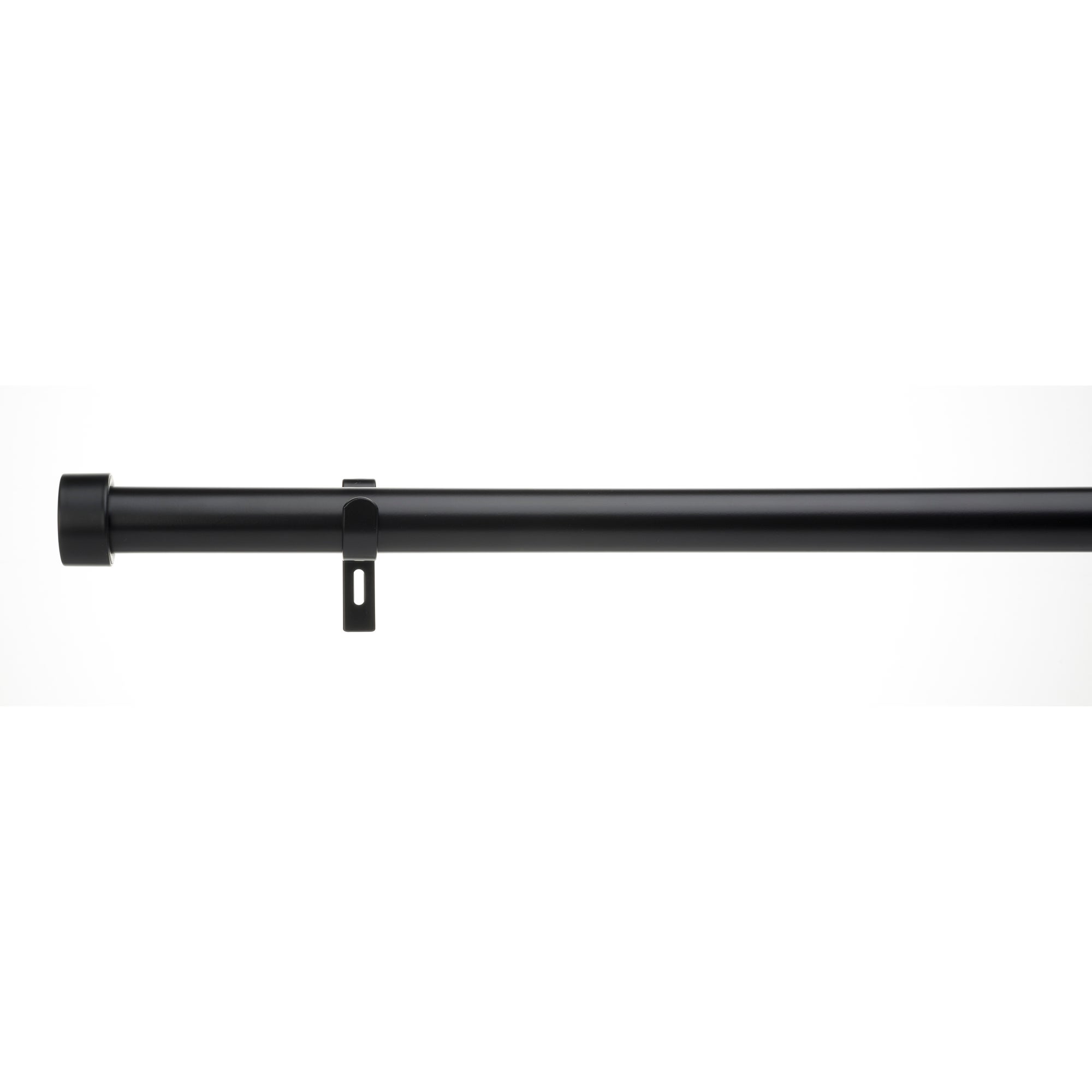 Trinity Metal Eyelet Curtain Pole Black