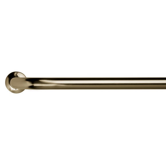 Room Darkening Metal Extendable Curtain Pole Chrome