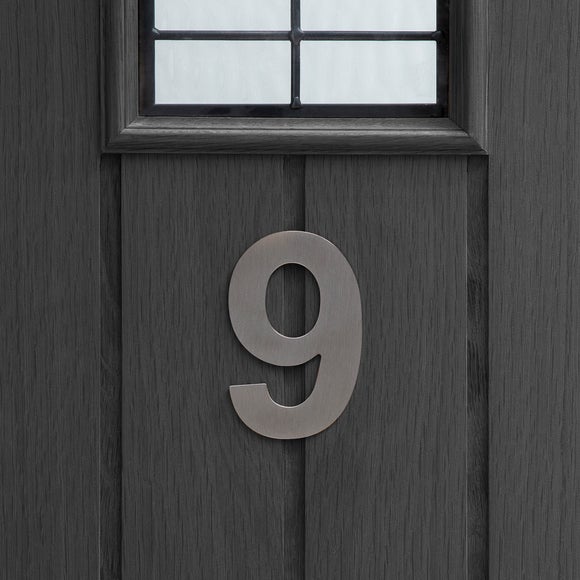 Silver House Number Dunelm