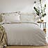 The Linen Yard Hebden Reversible 100% Cotton Natural Duvet Cover and Pillowcase Set  undefined