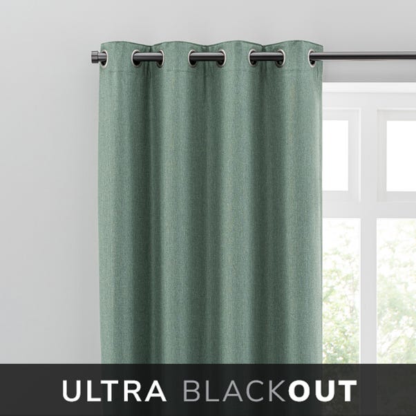 Montreal Lilypad Thermal Ultra Blackout Eyelet Curtains  undefined