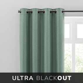 Montreal Lilypad Thermal Ultra Blackout Eyelet Curtains