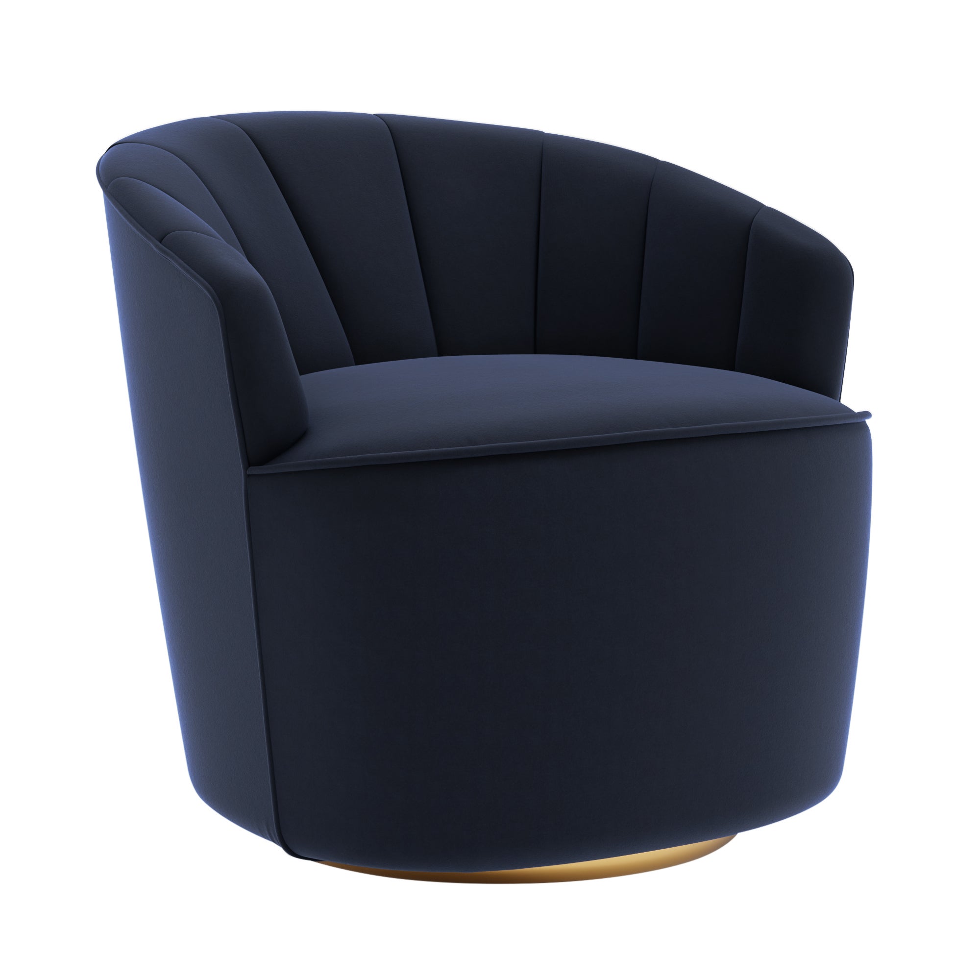 Matilda Eco Velvet Swivel Chair | Dunelm