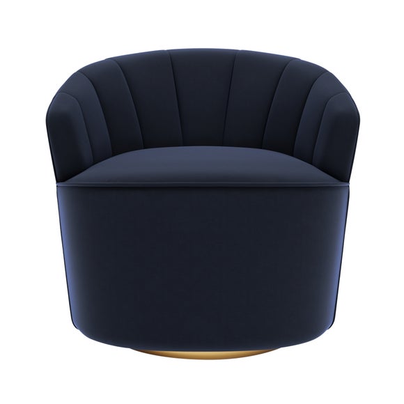 Matilda Eco Velvet Swivel Chair Dunelm